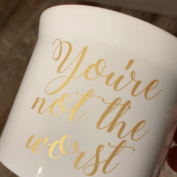 Small Batch You’re Not The Worst oversized ceramic mug Valentine’s gift 16 oz. - Picture 8 of 8